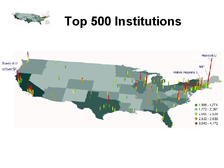 Top 500 Institutions 