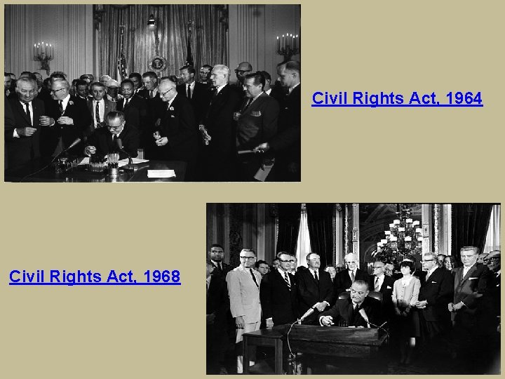 Civil Rights Act, 1964 Civil Rights Act, 1968 
