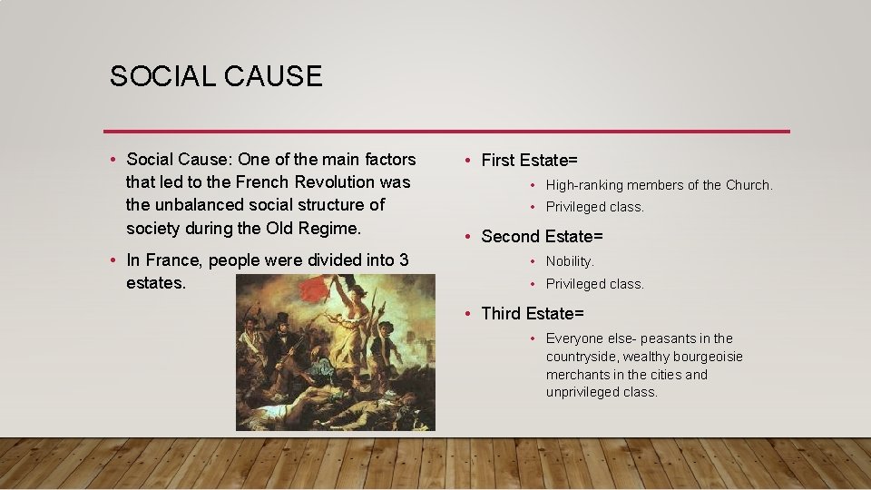 SOCIAL CAUSE • Social Cause: One of the main factors that led to the SOCIAL CAUSE • Social Cause: One of the main factors that led to the