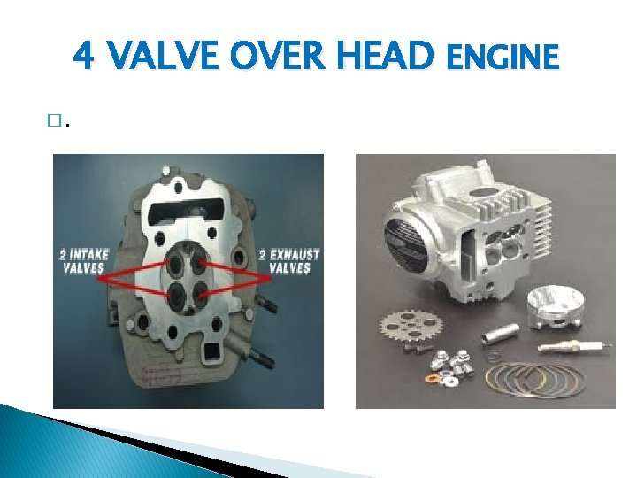 4 VALVE OVER HEAD ENGINE �. 4 VALVE OVER HEAD ENGINE �.