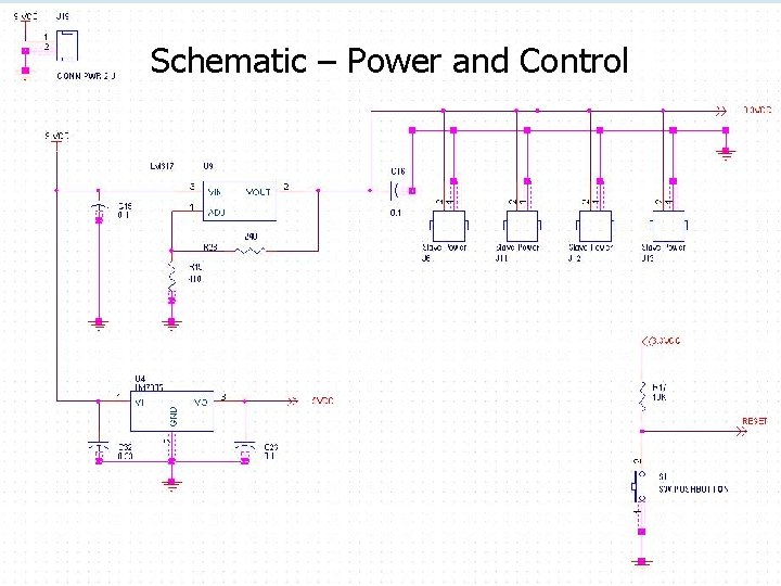 Schematic – Power and Control 