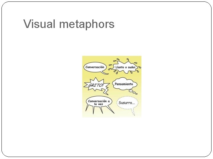 Visual metaphors 