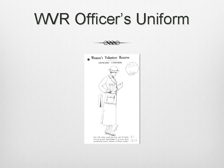 WVR Officer’s Uniform 