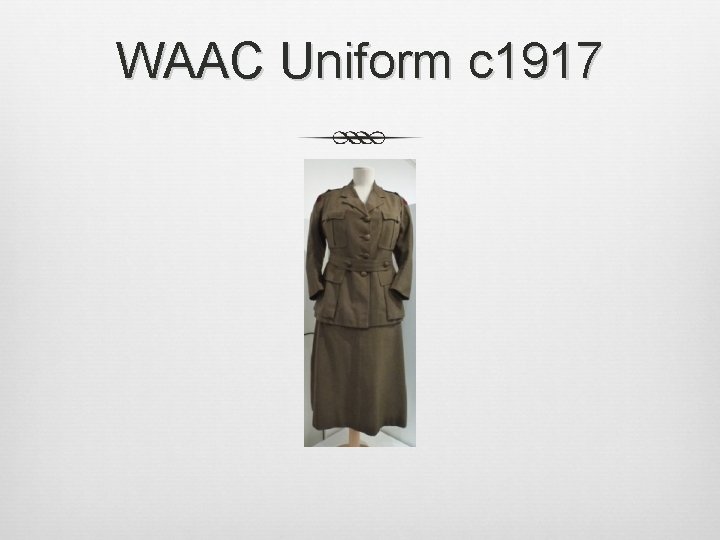 WAAC Uniform c 1917 