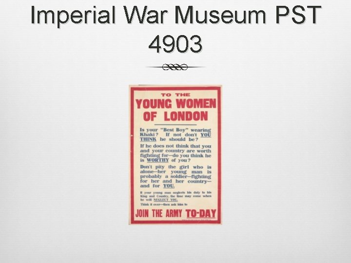 Imperial War Museum PST 4903 