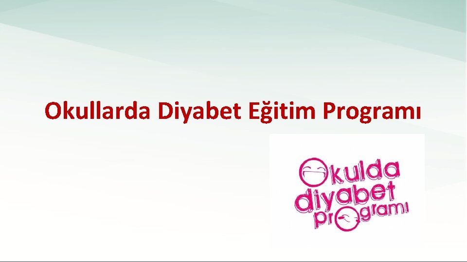 Okullarda Diyabet Eğitim Programı 27. 12. 2021 Mersin Halk Sağlığı Müdürlüğü 144 