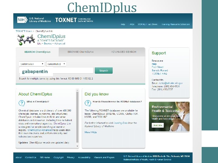 Chem. IDplus gabapentin 