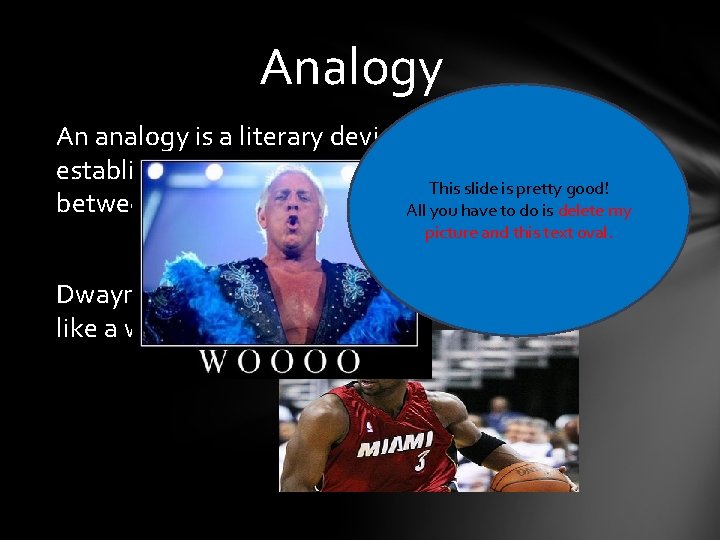 Analogy An analogy is a literary device that helps to establish a relationship based