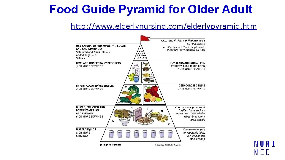 Food Guide Pyramid for Older Adult http: //www. elderlynursing. com/elderlypyramid. htm 