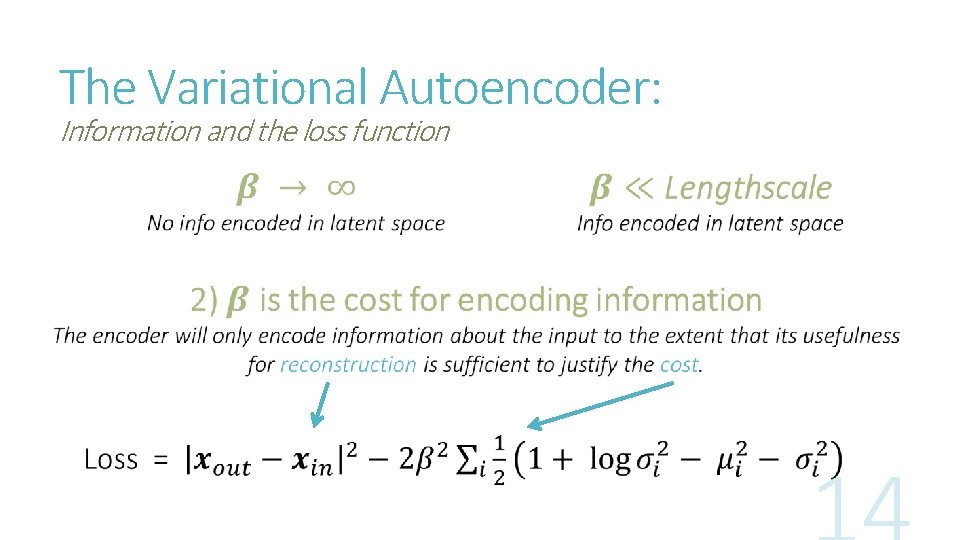 The Variational Autoencoder: Information and the loss function 
