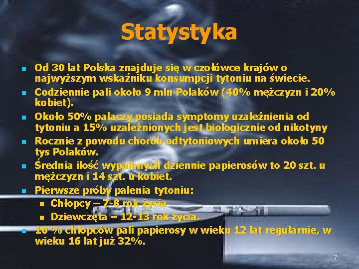 Statystyka n n n n Od 30 lat Polska znajduje się w czołówce krajów