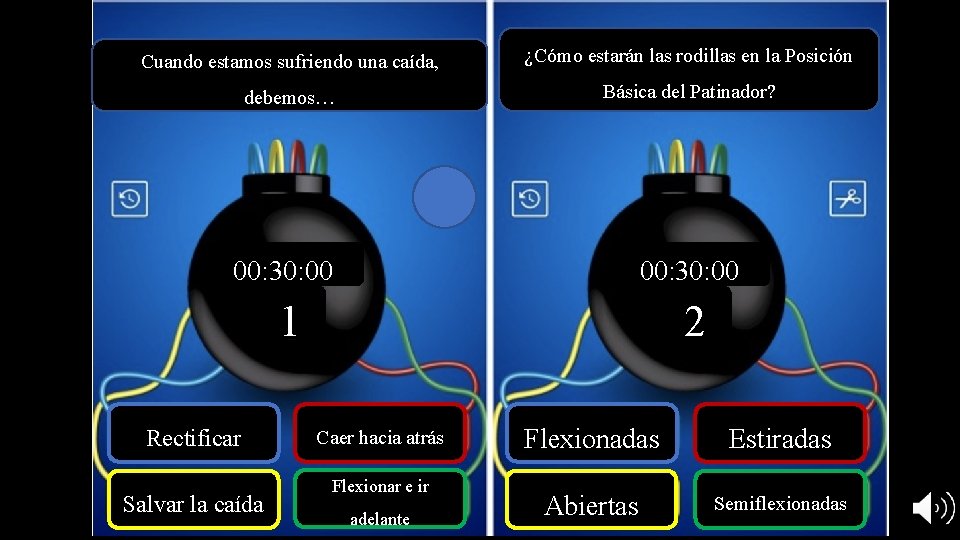 Cuando estamos sufriendo una caída, ¿Cómo estarán las rodillas en la Posición debemos… Básica