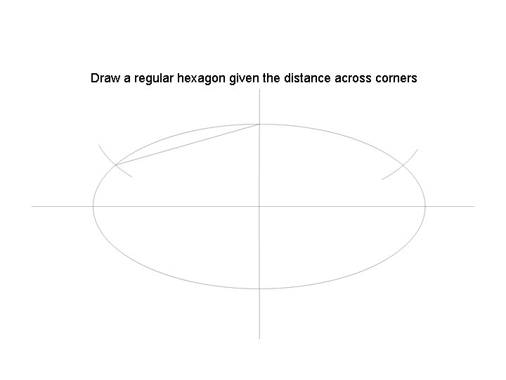 Draw a regular hexagon given the distance across corners 