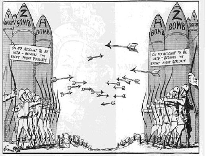 What policy held that huge arsenals of nuclear weapons on both sides prevented war?