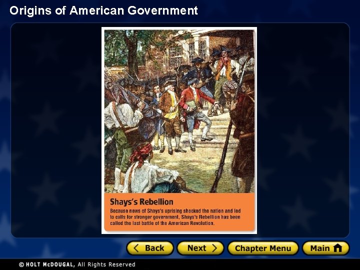 Origins of American Government 