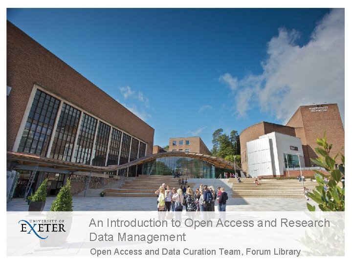 An Introduction to Open Access and Research Data Management Open Access and Data Curation An Introduction to Open Access and Research Data Management Open Access and Data Curation