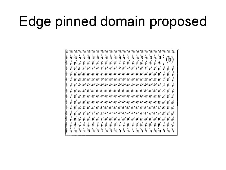 Edge pinned domain proposed 
