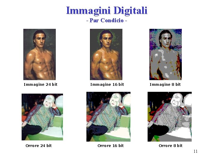 Immagini Digitali - Par Condicio - Immagine 24 bit Orrore 24 bit Immagine 16