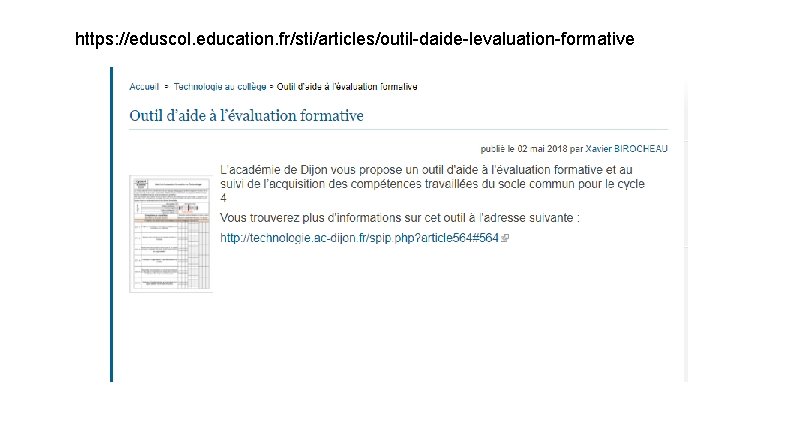 https: //eduscol. education. fr/sti/articles/outil-daide-levaluation-formative 