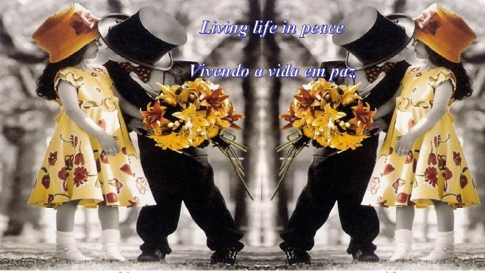 Living life in peace Vivendo a vida em paz 