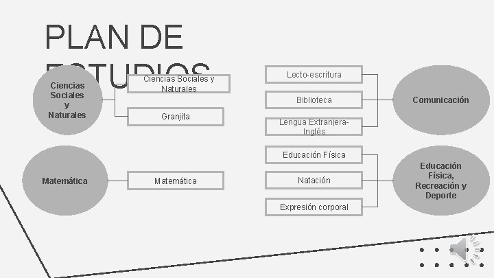 PLAN DE ESTUDIOS Ciencias Sociales y Naturales Lecto-escritura Biblioteca Granjita Comunicación Lengua Extranjera. Inglés