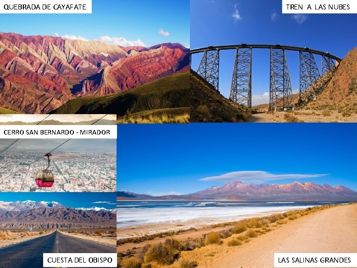 QUEBRADA DE CAYAFATE TREN A LAS NUBES CERRO SAN BERNARDO - MIRADOR CUESTA DEL