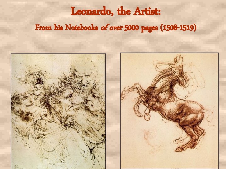 Leonardo, the Artist: From his Notebooks of over 5000 pages (1508 -1519) 