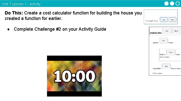 Unit 7 Lesson 1 - Activity Do This: Create a cost calculator function for Unit 7 Lesson 1 - Activity Do This: Create a cost calculator function for