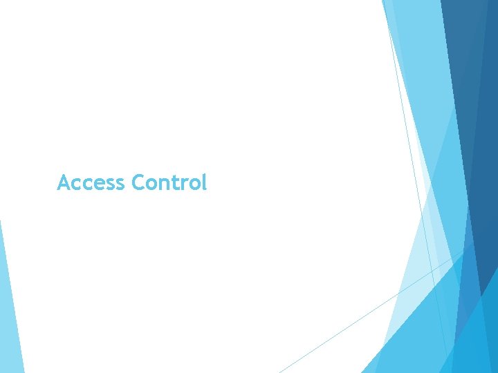 Access Control 