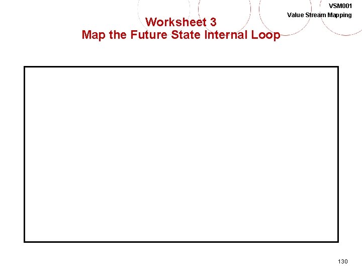 Worksheet 3 Map the Future State Internal Loop VSM 001 Value Stream Mapping 130
