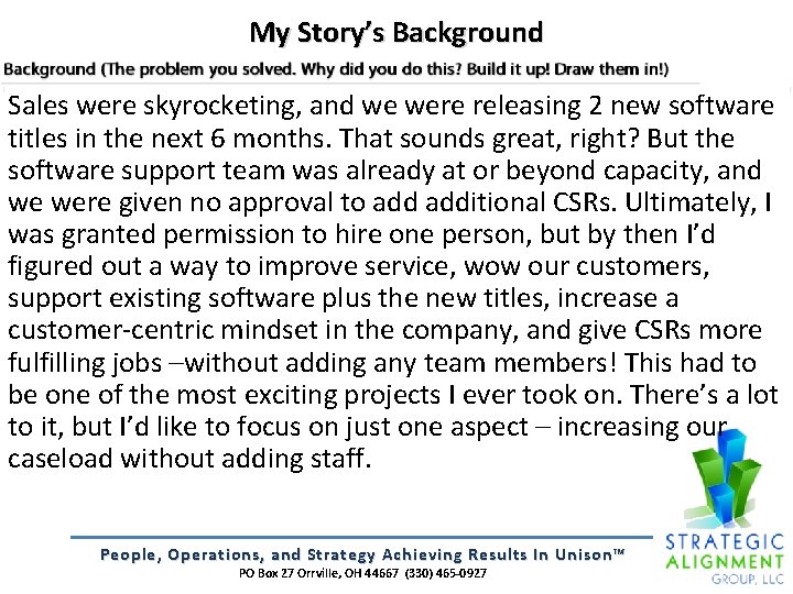 My Story’s Background Sales were skyrocketing, and we were releasing 2 new software titles