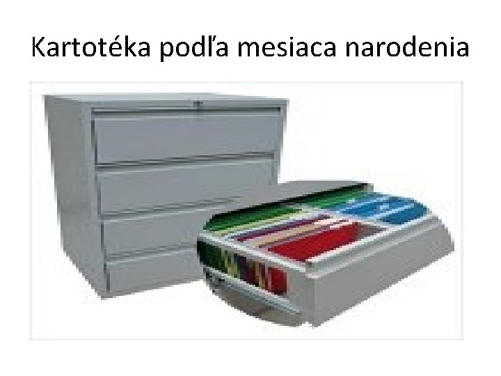 Kartotéka podľa mesiaca narodenia 