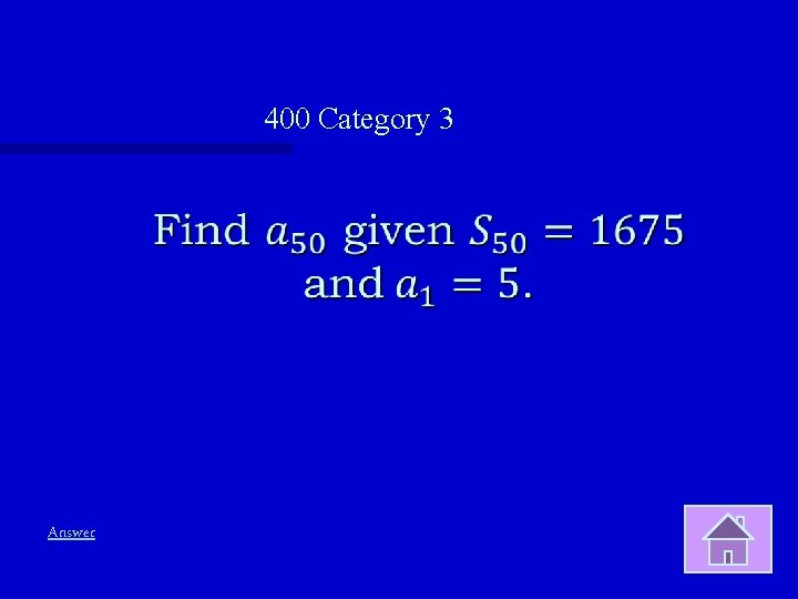 400 Category 3 Answer 