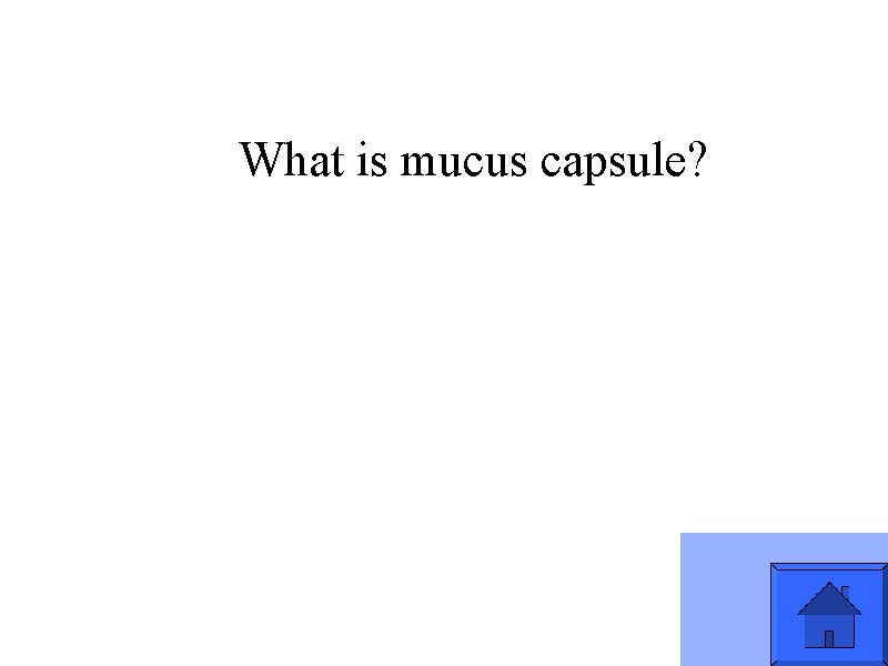 What is mucus capsule? 