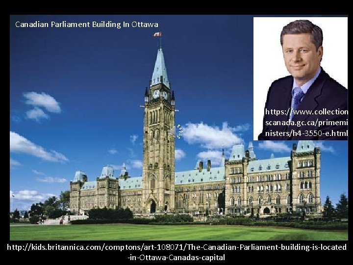Canadian Parliament Building In Ottawa https: //www. collection scanada. gc. ca/primemi nisters/h 4 -3550