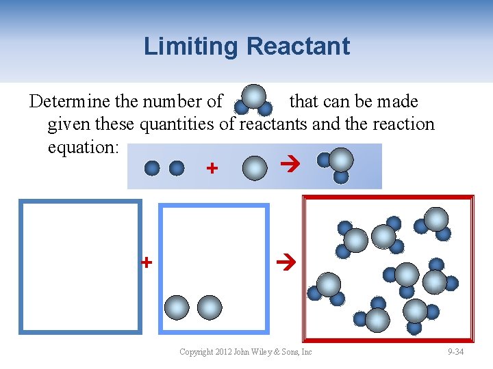 Limiting Reactant Determine the number of that can be made given these quantities of