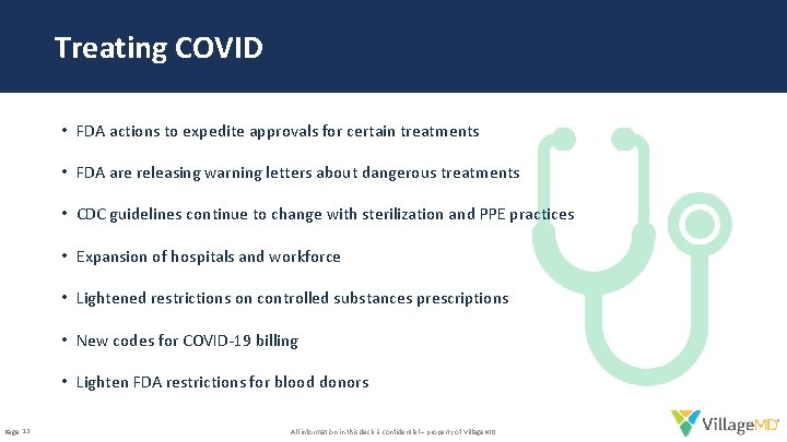 Treating COVID • FDA actions to expedite approvals for certain treatments • FDA are