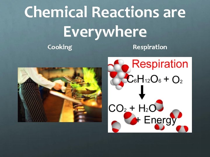 Chemical Reactions are Everywhere Cooking Respiration 