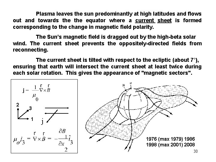 Plasma leaves the sun predominantly at high latitudes and flows out and towards the