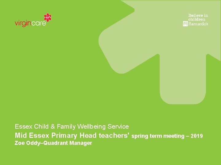 Essex Child & Family Wellbeing Service Mid Essex Primary Head teachers' spring term meeting