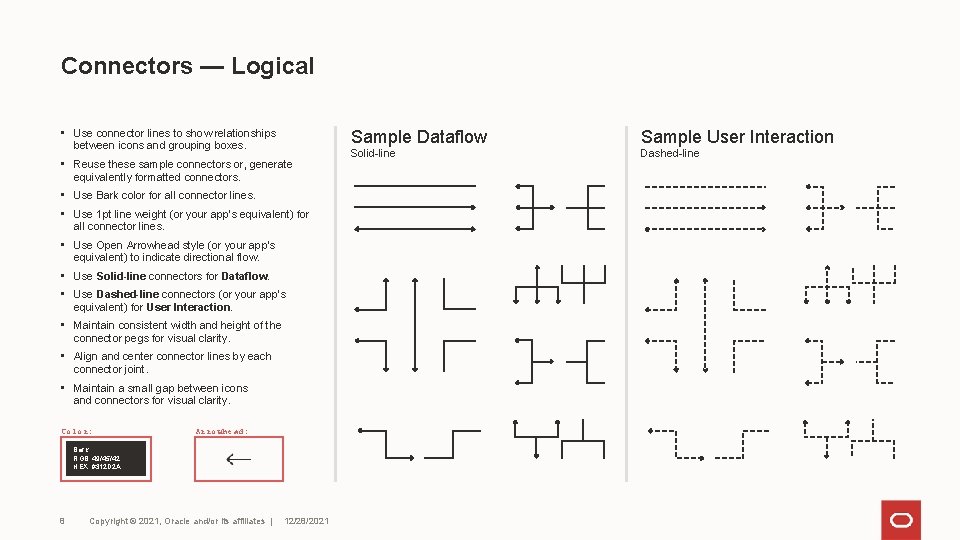 Connectors — Logical • Use connector lines to show relationships between icons and grouping