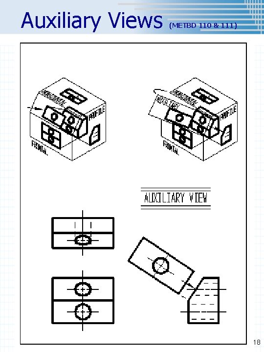 Auxiliary Views (METBD 110 & 111) 18 