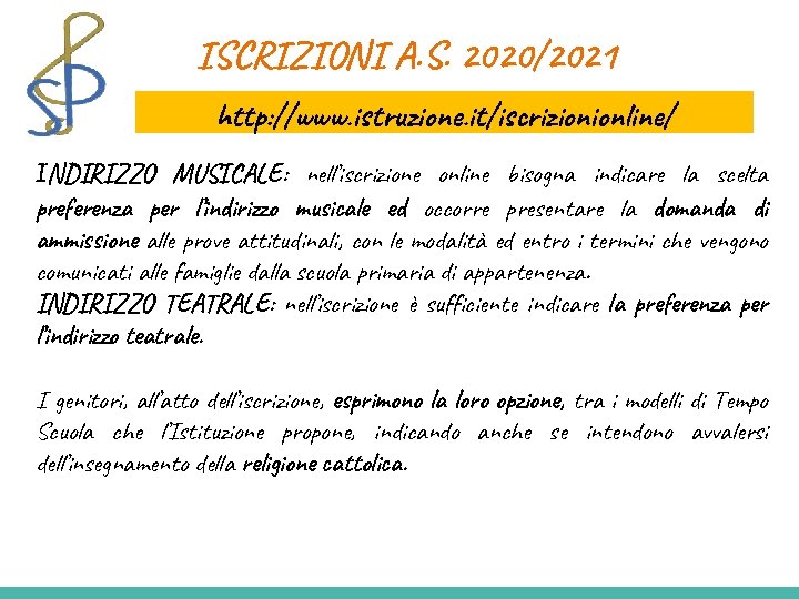 ISCRIZIONI A. S. 2020/2021 L’iscrizione allahttp: //www. istruzione. it/iscrizionionline/ classe 1^ si effettua online