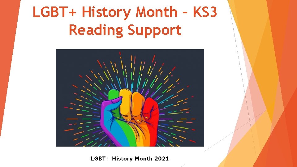 LGBT+ History Month – KS 3 Reading Support 