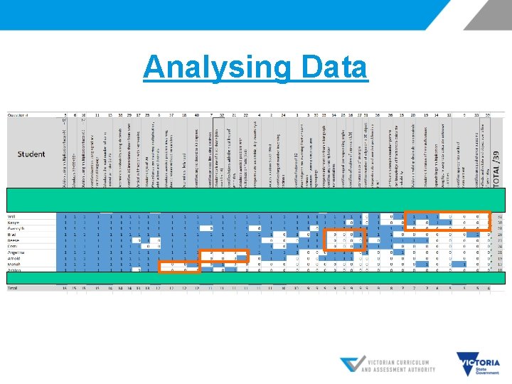 Analysing Data 