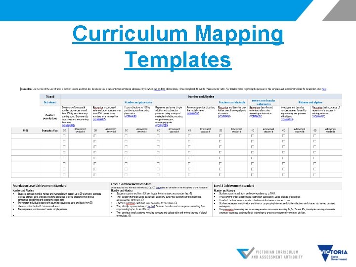 Curriculum Mapping Templates Curriculum Mapping Templates