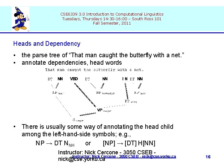 CSE 6339 3. 0 Introduction to Computational Linguistics Tuesdays, Thursdays 14: 30 -16: 00