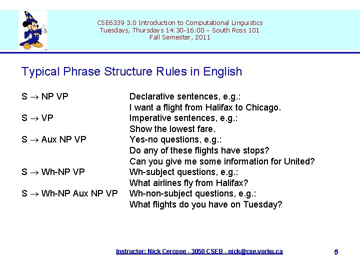 CSE 6339 3. 0 Introduction to Computational Linguistics Tuesdays, Thursdays 14: 30 -16: 00