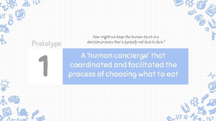Prototype 1 How might we keep the human touch in a decision process that