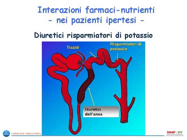 Interazioni farmaci-nutrienti - nei pazienti ipertesi Diuretici risparmiatori di potassio 